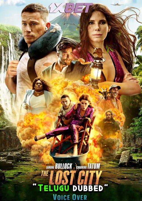 poster of The Lost City (2022) Telugu [Voice Over] Dubbed HDCAM